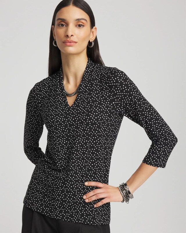 Touch of Cool Dots 3/4 Sleeve Tee